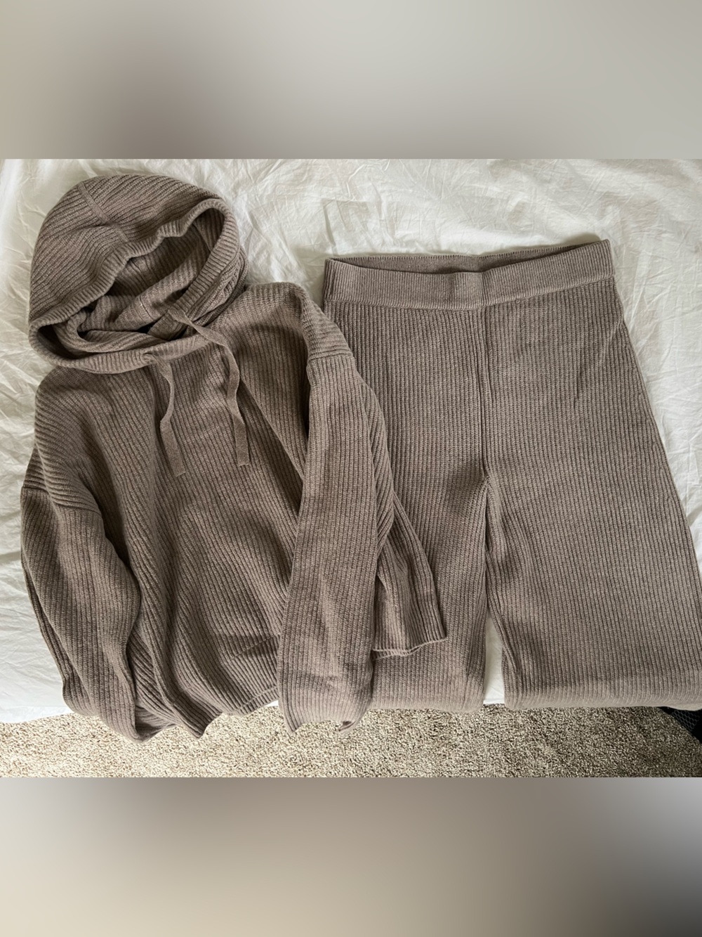 Gap Cashsoft Hoodie & Wide Leg Sweater Pants